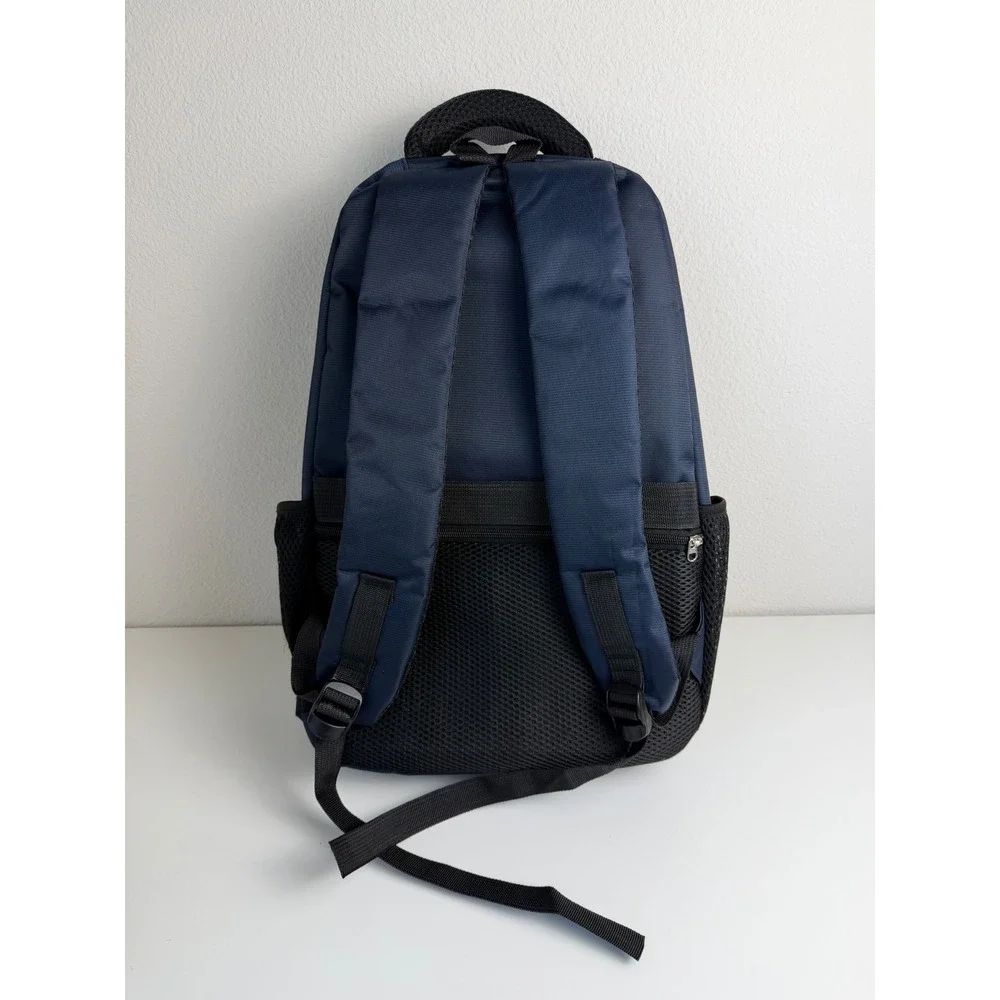 Bowlift Unisex Laptop Backpack Navy Blue Multi-Pocket Travel School Bag OS